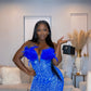 Baddie Pearl Dress (Blue)