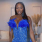 Baddie Pearl Dress (Blue)